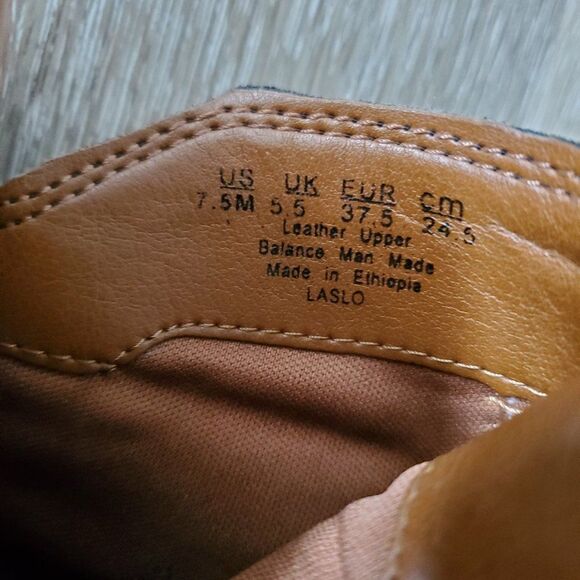 Franco Sarto black and brown leather ankle boots - Picture 8 of 8